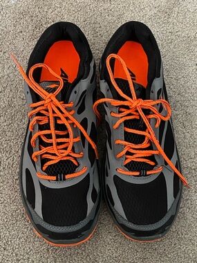 Avia Men's Athletic Sneakers in Black, Gray & Orange